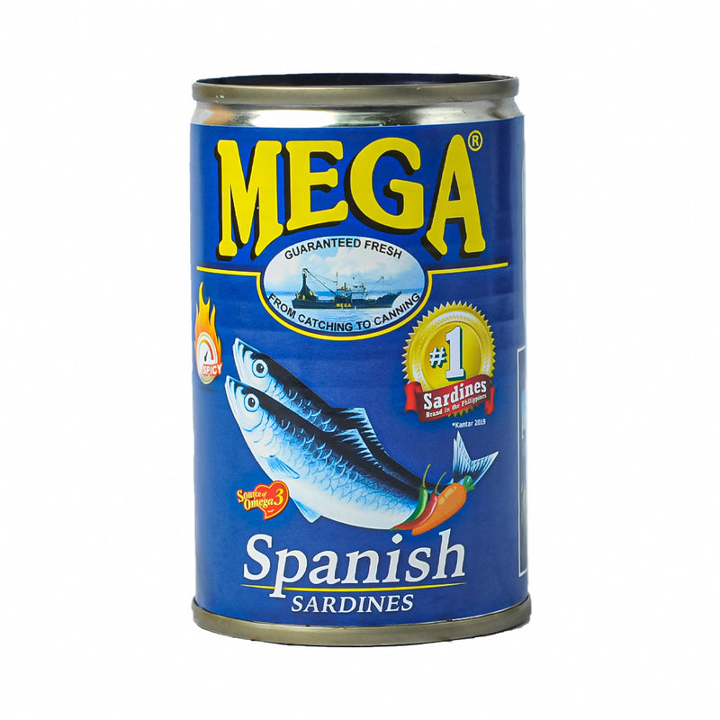 Mega Sardines Spanish Style Hot Eoc 155g