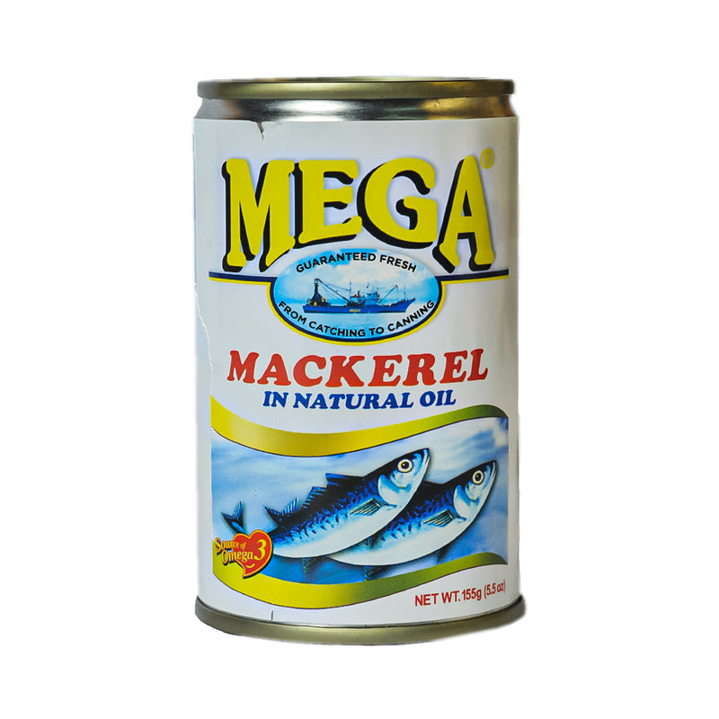Mega Mackerel In Natural Oil EOC 155g