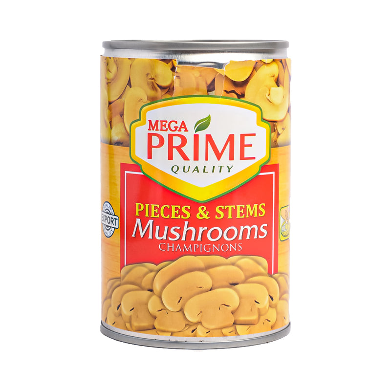 Mega Prime Mushrooms Pieces And Stems EOC 425g