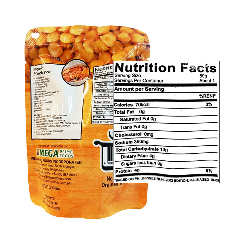 Mega Prime Garbanzos SUP 100g