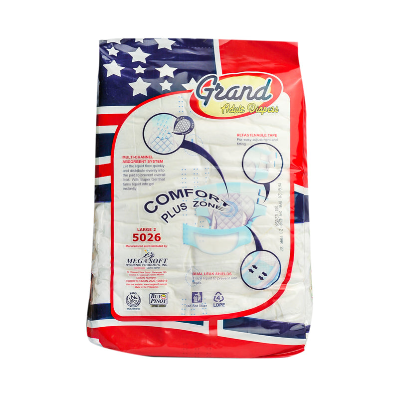 Grand Adult Diaper Large 2 Pads