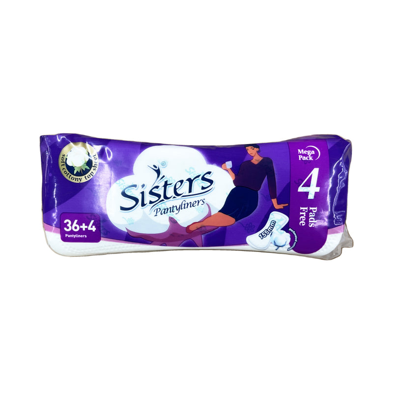 Sisters Pantyliner Mega Pack 36's + 4 Liners