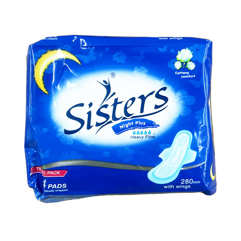 Sisters Napkin Night Use Budget Pack 4 Pads