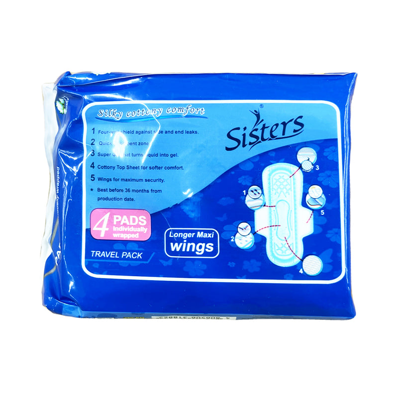 Sisters Napkin Night Use Budget Pack 4 Pads