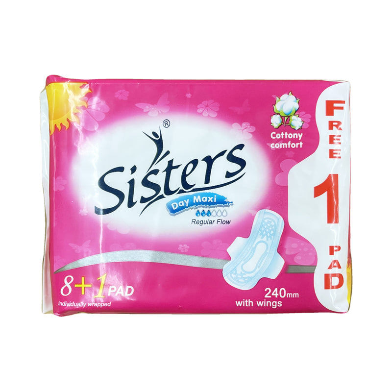 Sisters Napkin Day Use Silk Floss With Wings 8 Pads