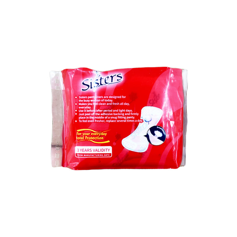 Sisters Pantyliner Individual Wrapped Breathable 8's