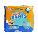 Super Twins Baby Pants Diaper Big Pack Large 22's + 2 Free Pads