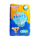 Super Twins Baby Pants Diaper Jumbo Pack Large 46's + 4 Free Pads