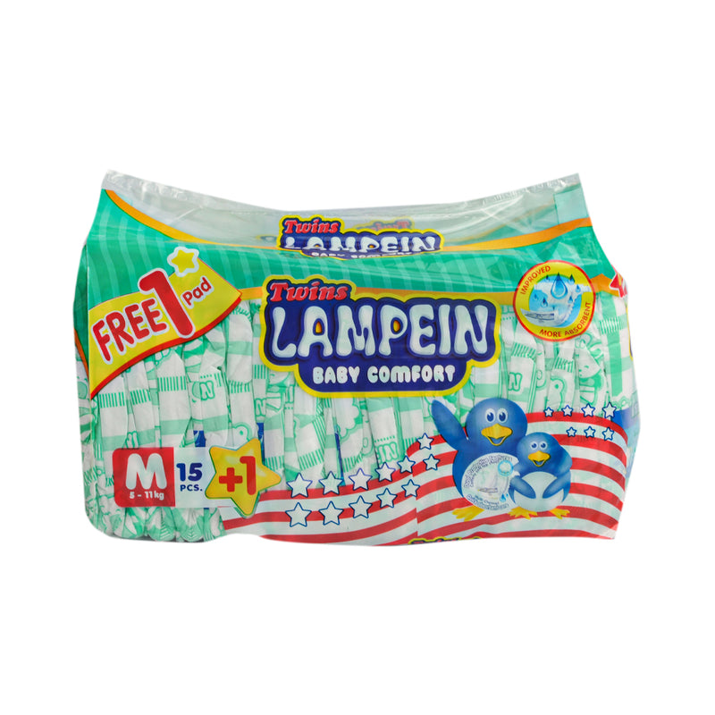 Twins Lampein Baby Diaper Generic Medium 15 + 1's