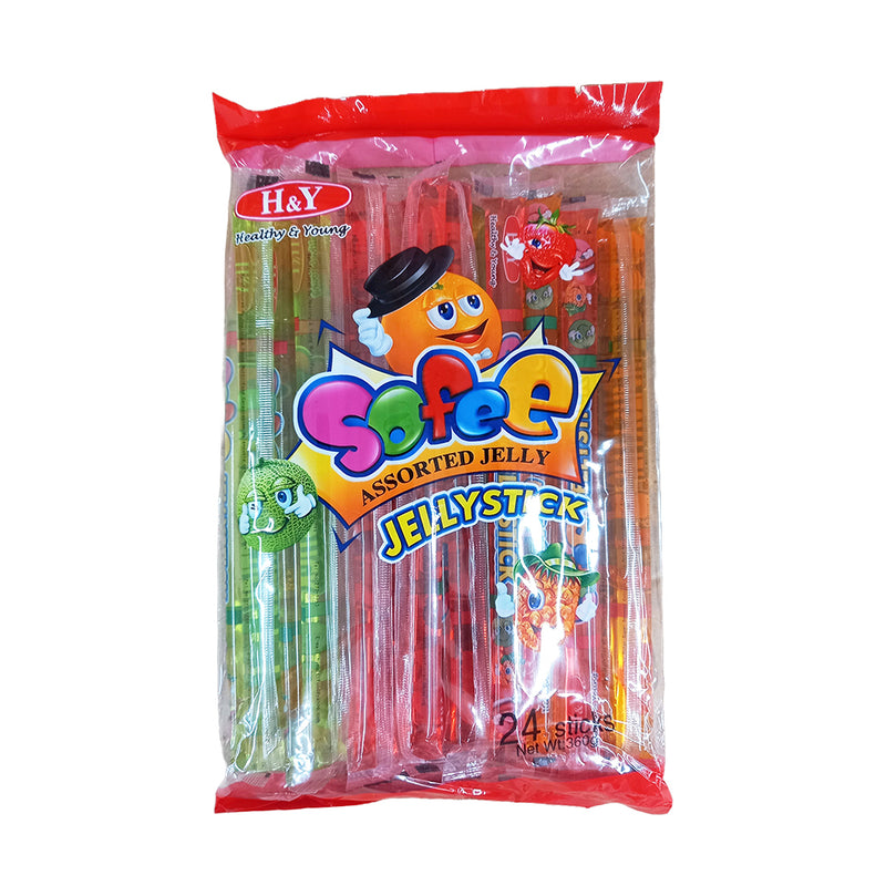 H & Y Sofee Jellystick Assorted 24's