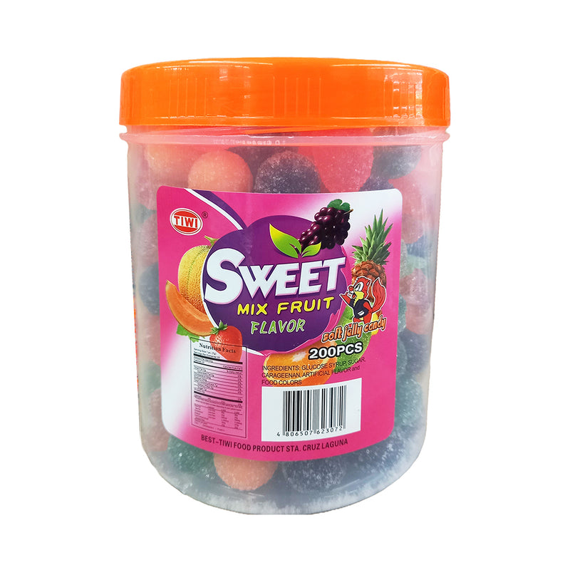 Tiwi Sweet Jelly Candy Sweet Mix Fruit 200's