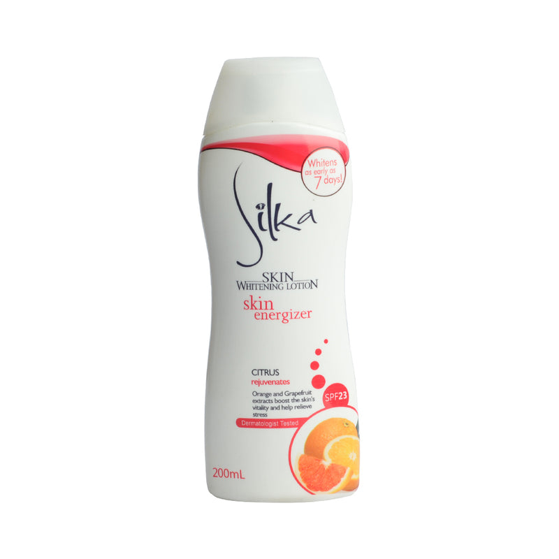 Silka Lotion Skin Whitening Skin Energizer Citrus 200ml