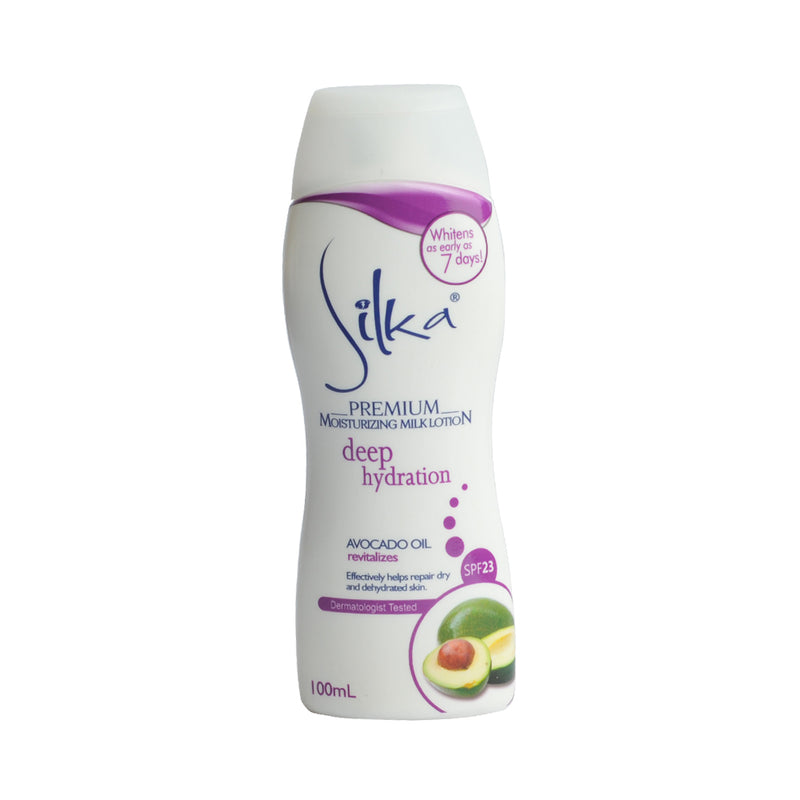 Silka Premium Moisturizing Milk Lotion Avocado Oil SPF23 100ml