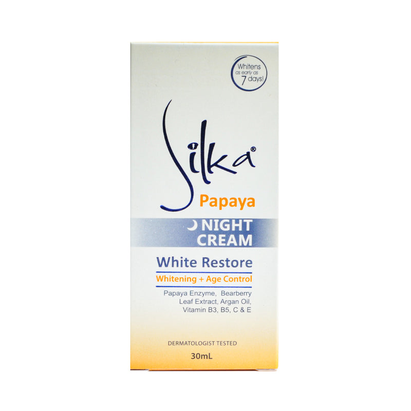 Silka Papaya Night Cream White Restore 30ml