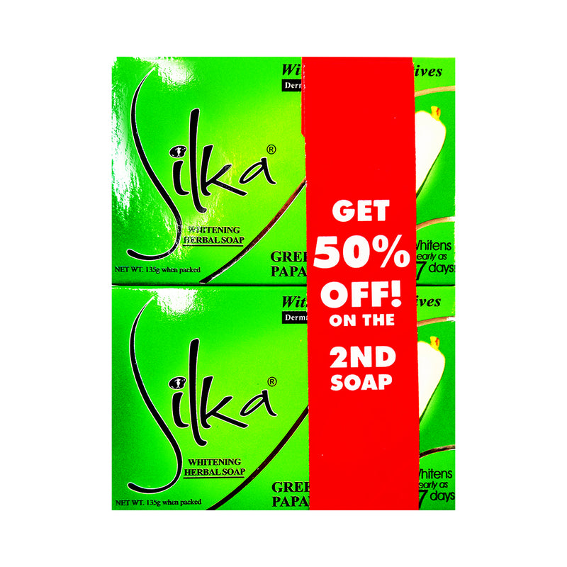 Silka Soap Green Papaya 135g x 2's