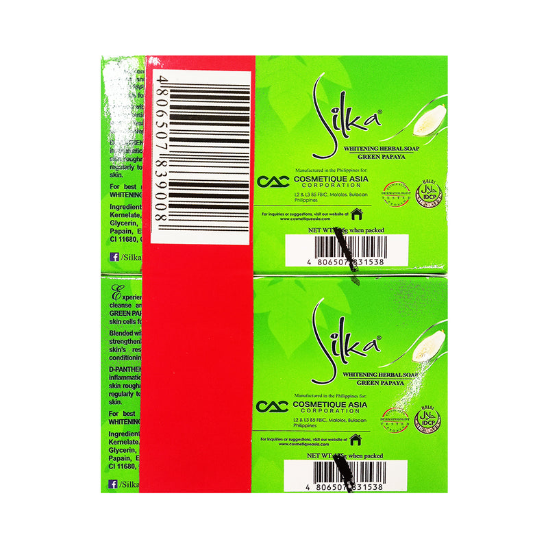 Silka Soap Green Papaya 135g x 2's