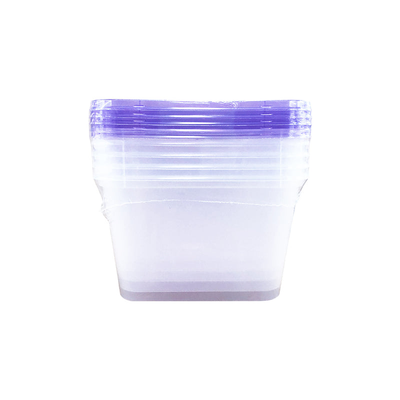 Ready-Wrap U1000 Colored Lid And Clear Container 5's