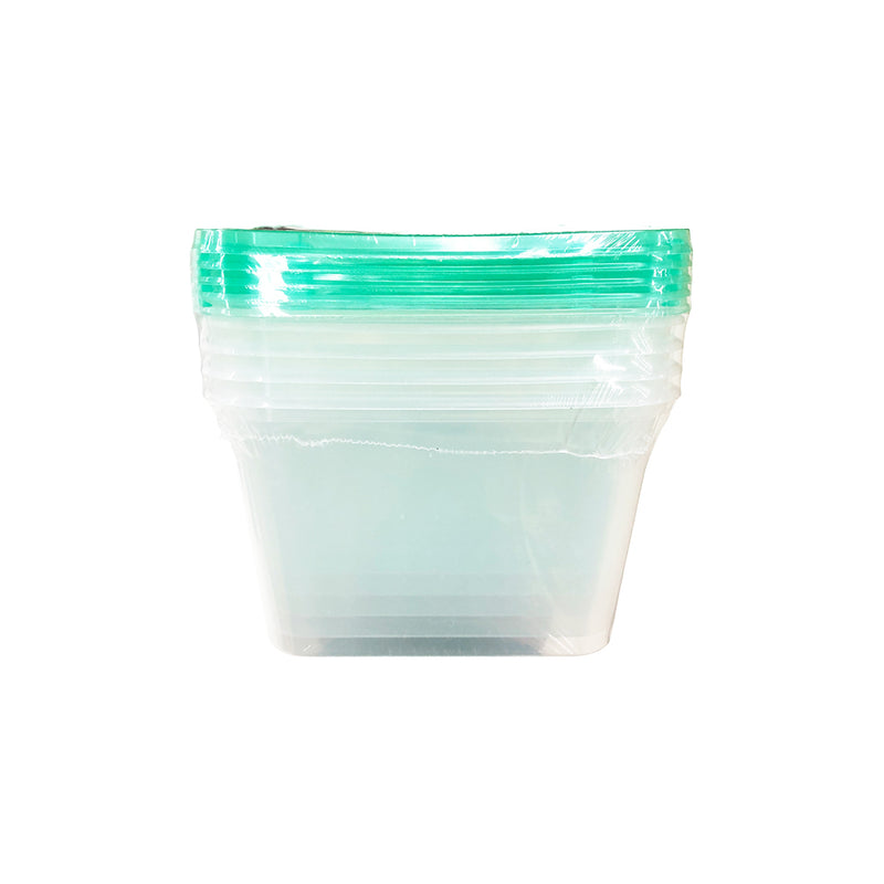 Ready-Wrap U1000 Colored Lid And Clear Container 5's