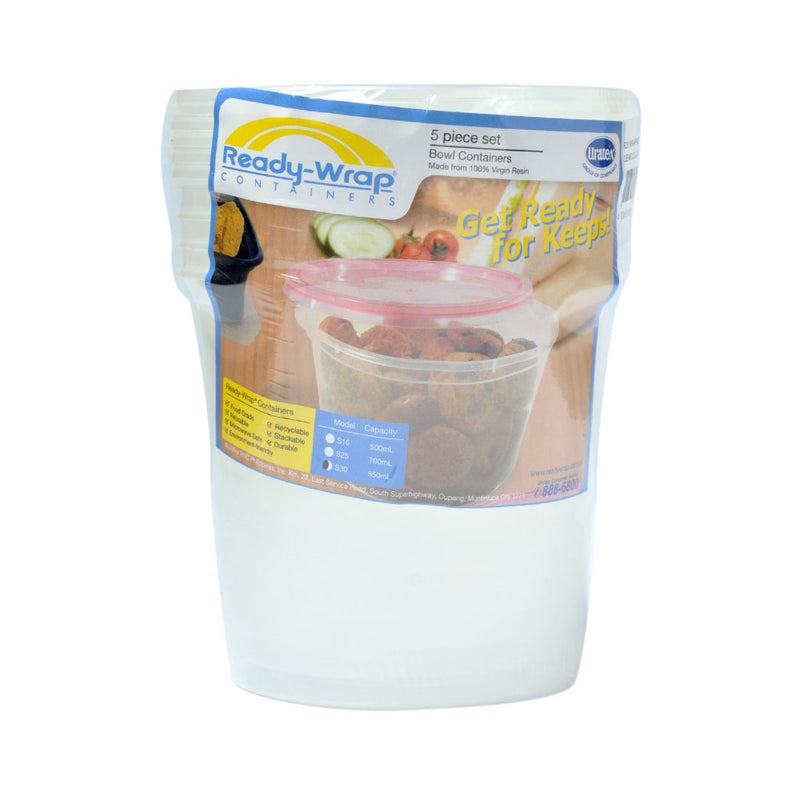 Ready-Wrap Clear Lid and Clear Round Container S30 5's