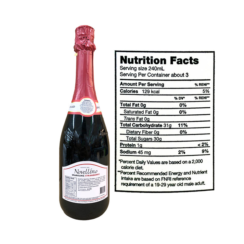 Novellino Sparkling Wine Strawberry 750ml