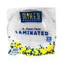 Mickey Paper Plate Laminated White 25's
