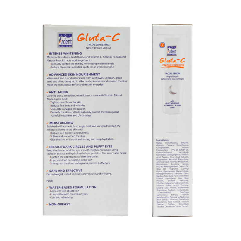 Gluta-C Intense Whitening Facial Serum Night Repair 30ml