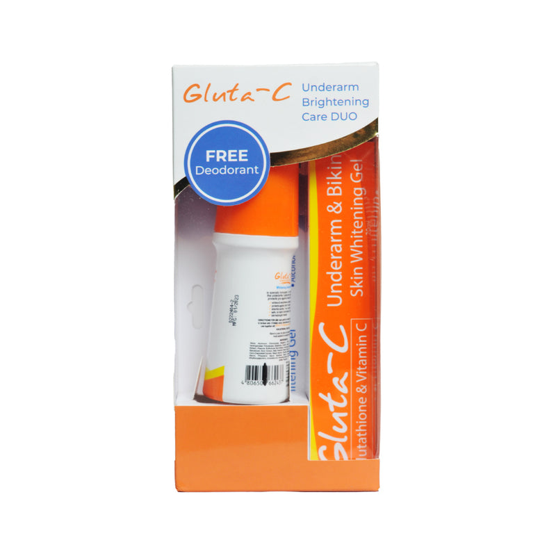Gluta-c Underarm And Bikini Gel 20ml With Free Gluta-c Deodorant 40ml