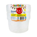 SaloSalo Microwavable Container Round 16oz 5's