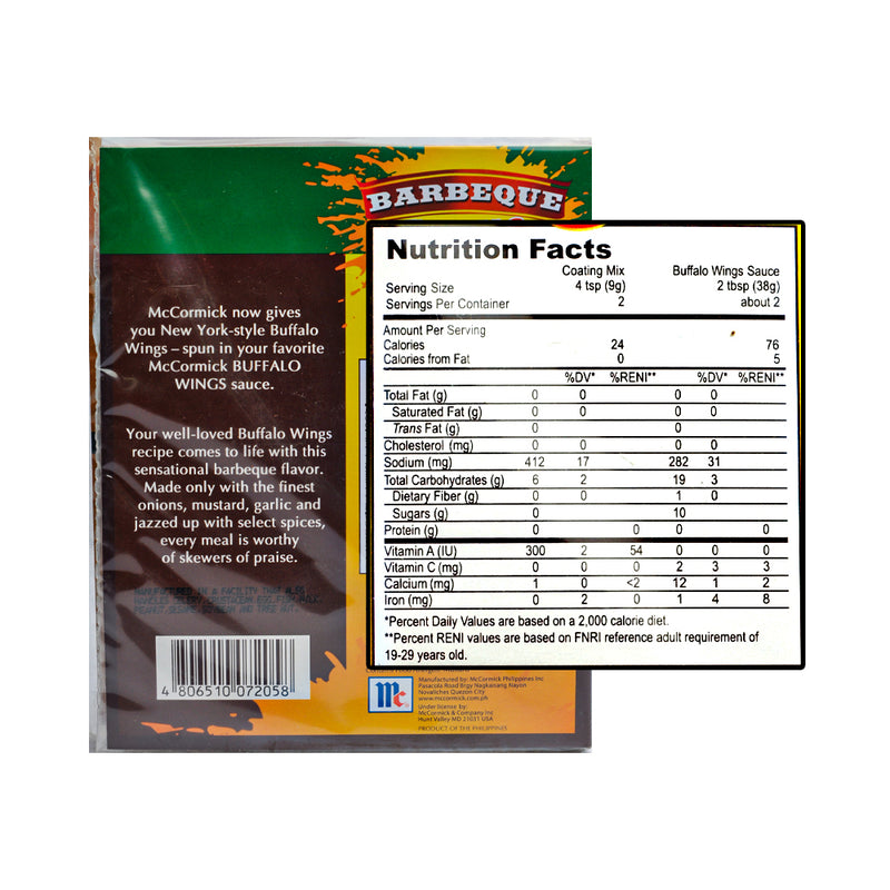 McCormick Buffalo Wings Mix Barbeque 70g