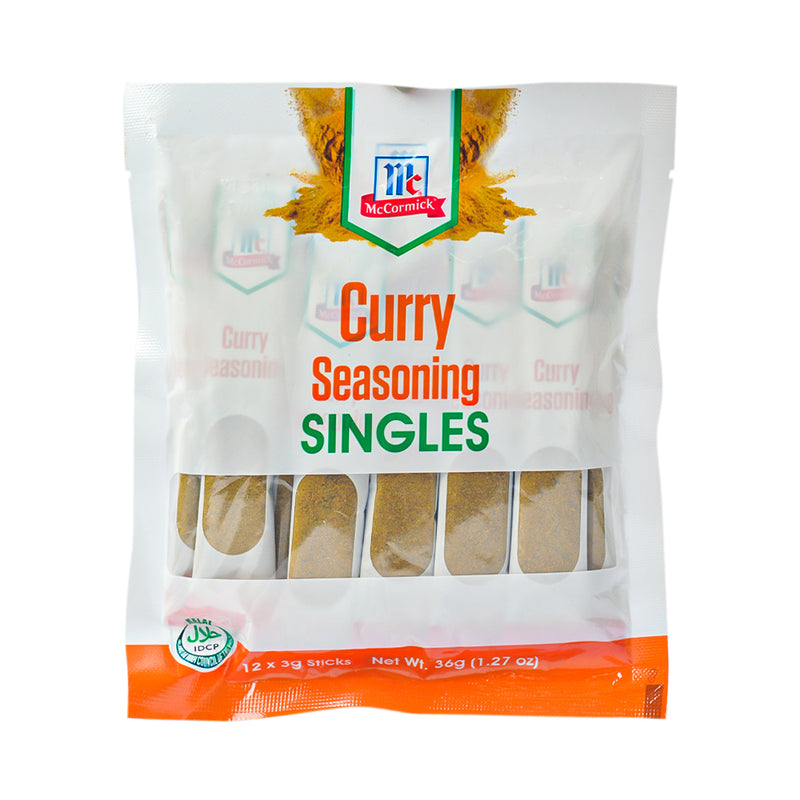 Mccormick Curry Seasoning Singles 3g x 12's