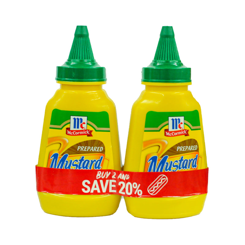 McCormick Prepared Mustard 200g x 2's