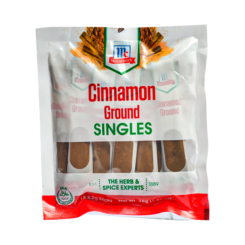 McCormick Ground Cinnamon Singles 3g x 12's