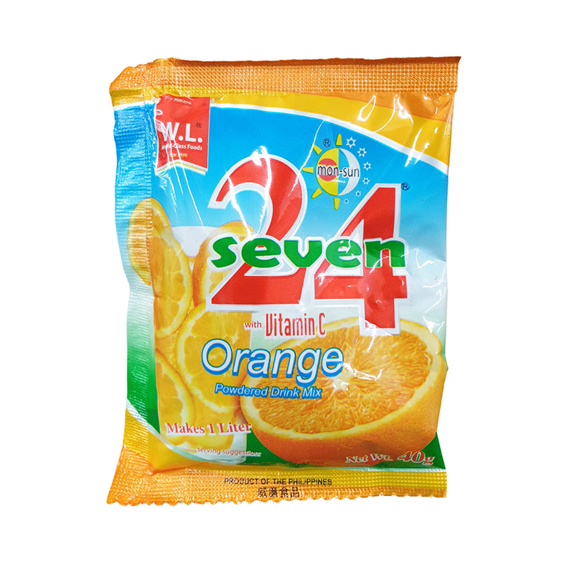 24 Seven Powdered Juice Orange 40g