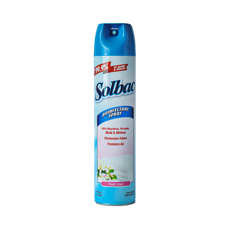 Solbac Disinfectant Spray Fresh Linen 400g