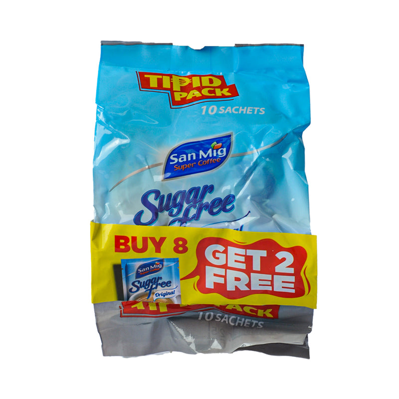 San Mig Coffee Sugarfree Original Tipid Pack 7g 8 + 2