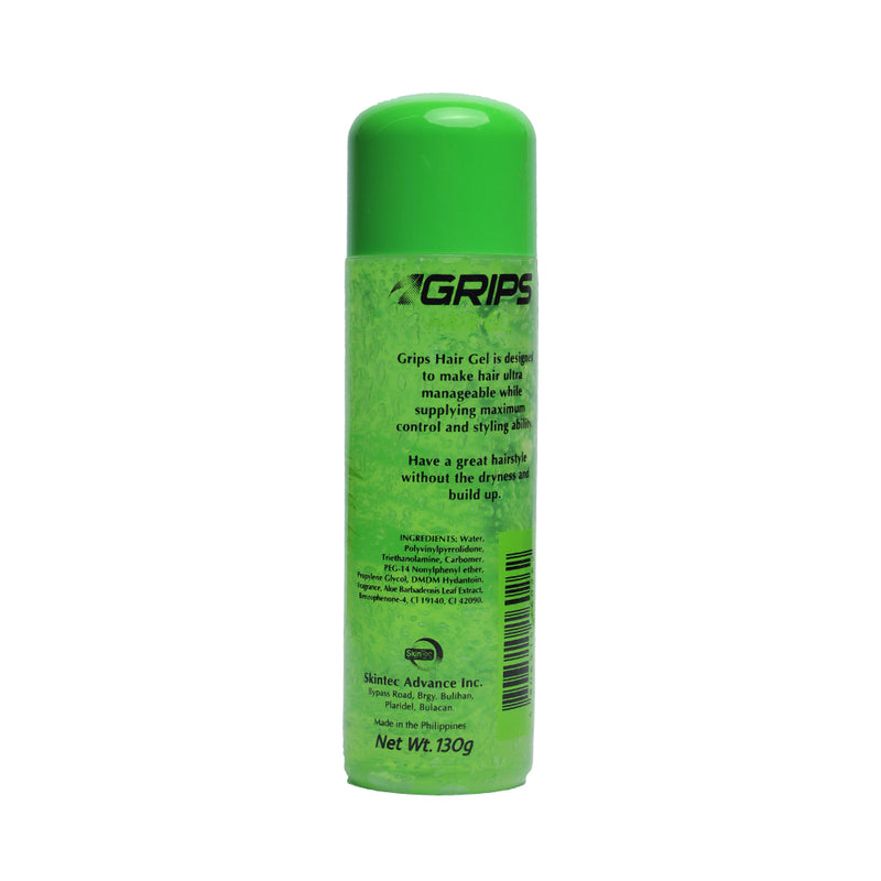 Grips Hair Styling Gel Strong Hold Green 130g