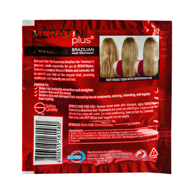 Keratin Plus Luxurious Brazilian Hair Treatment 20g x 12's (1 Doz)