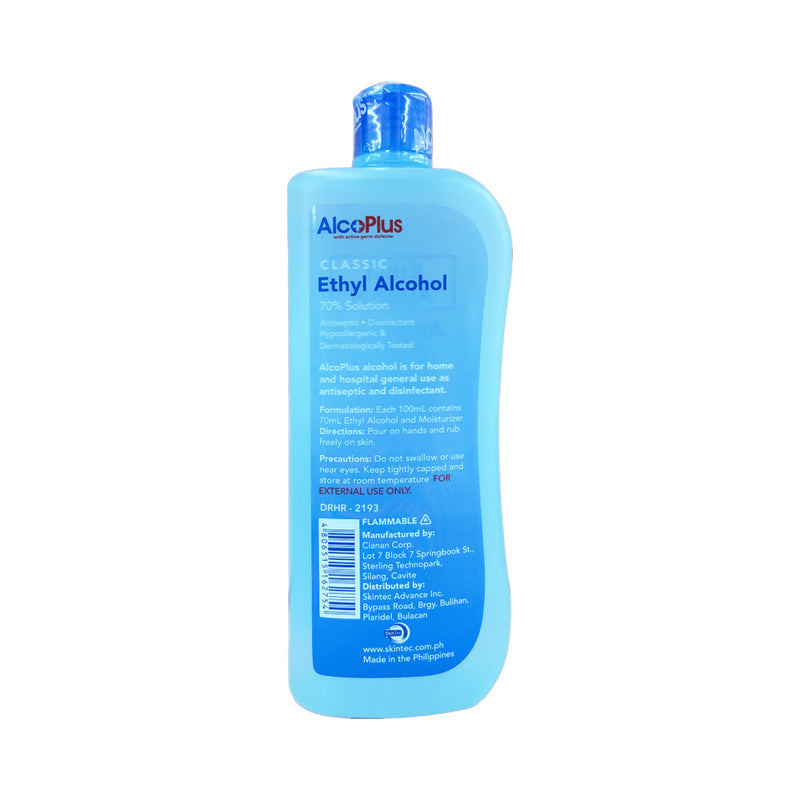 Alcoplus 70% Ethyl Alcohol Classic 500ml