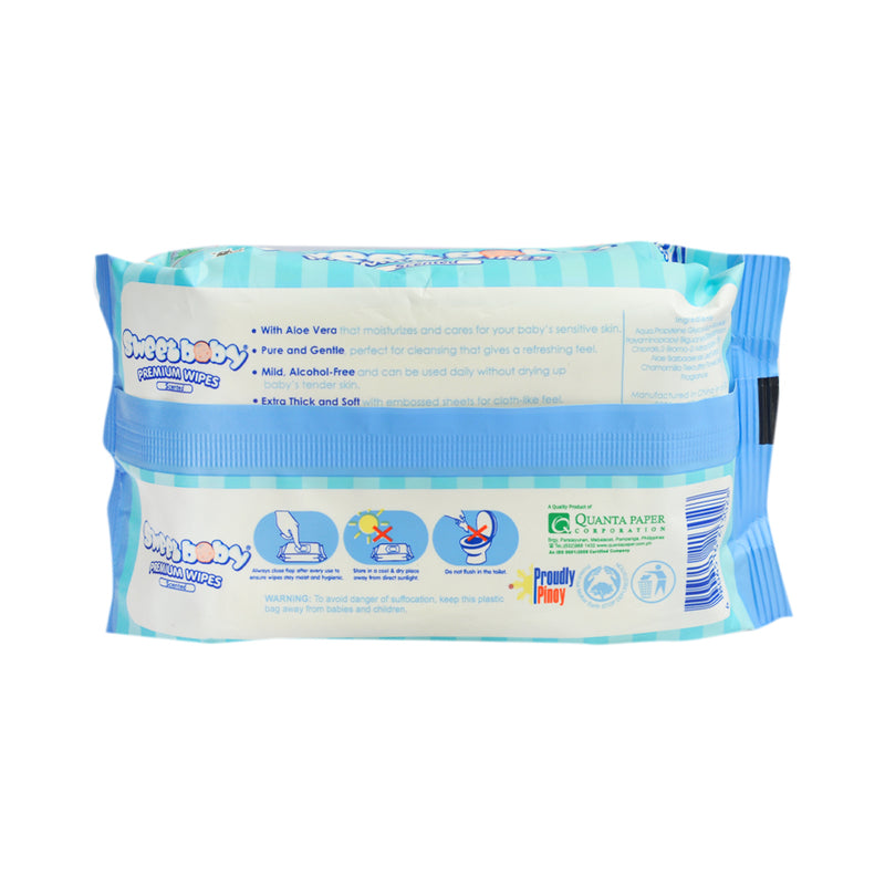 Sweet Baby Premium Wipes With Aloe 30 Sheets