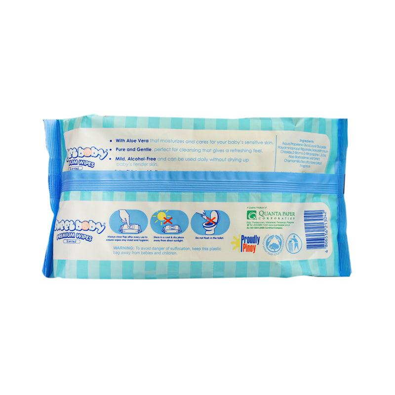 Sweet Baby Premium Wipes Scented With Aloe Vera 90's