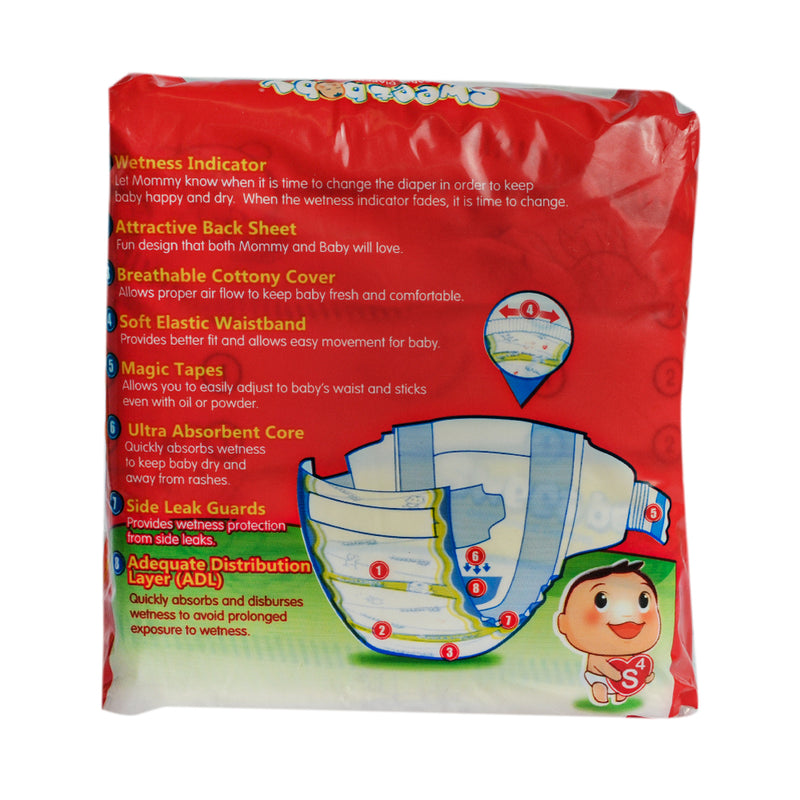 Sweet Baby Diaper Plus Mini Pack Small 4 Pads