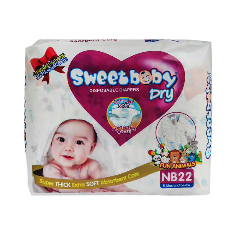 Sweet Baby Dry Disposable Diapers Travel Pack Newborn 22's