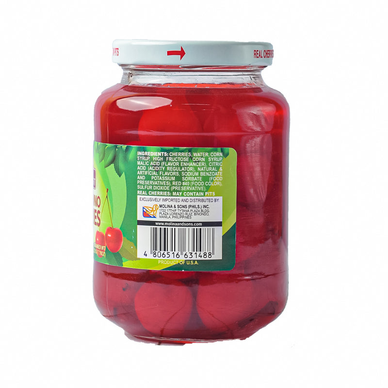 Sunbest Maraschino Cherries With Stem 456g (16oz)