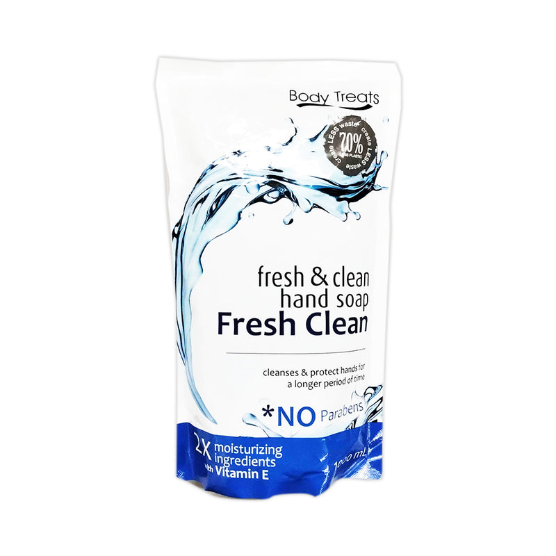 Body Treats Fresh And Clean Hand Soap Fresh Clean Scented Refill 1000ml