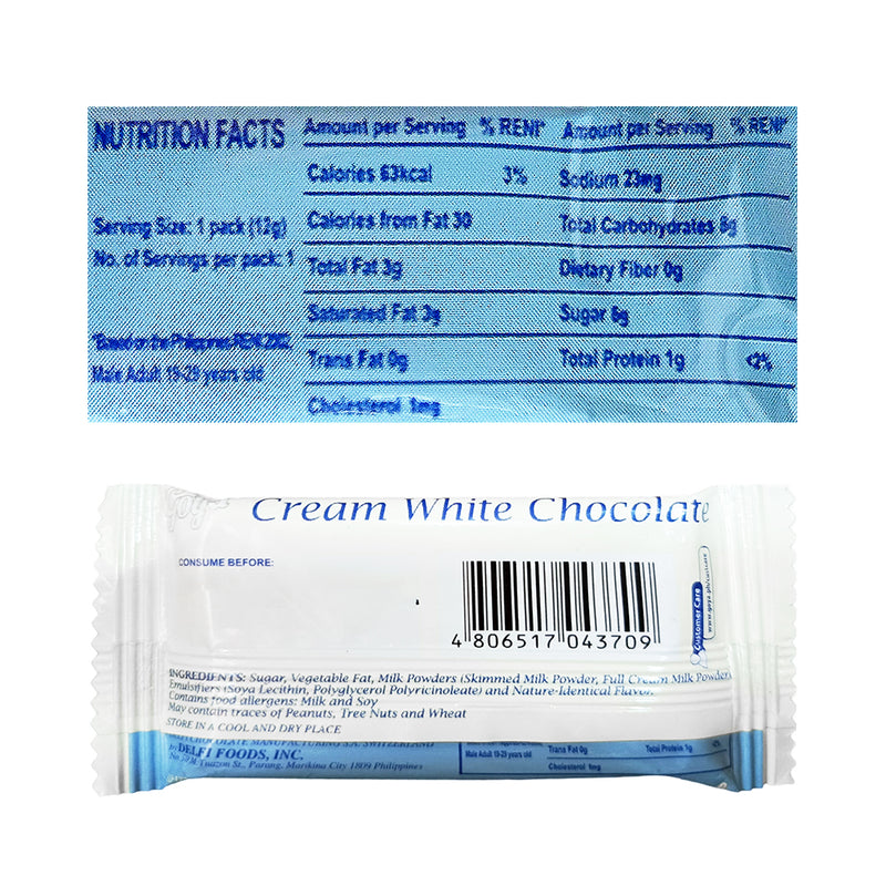 Goya Bar Cream White Chocolate 12g