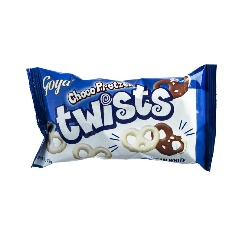 Goya Choco Pretzels Twists Cream White Chocolate 60g