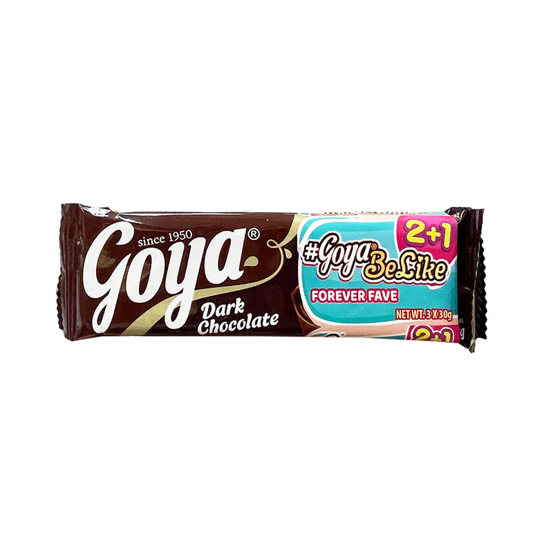 Goya Bar Milk Chocolate Dark Chocolate 30g 2's + 1