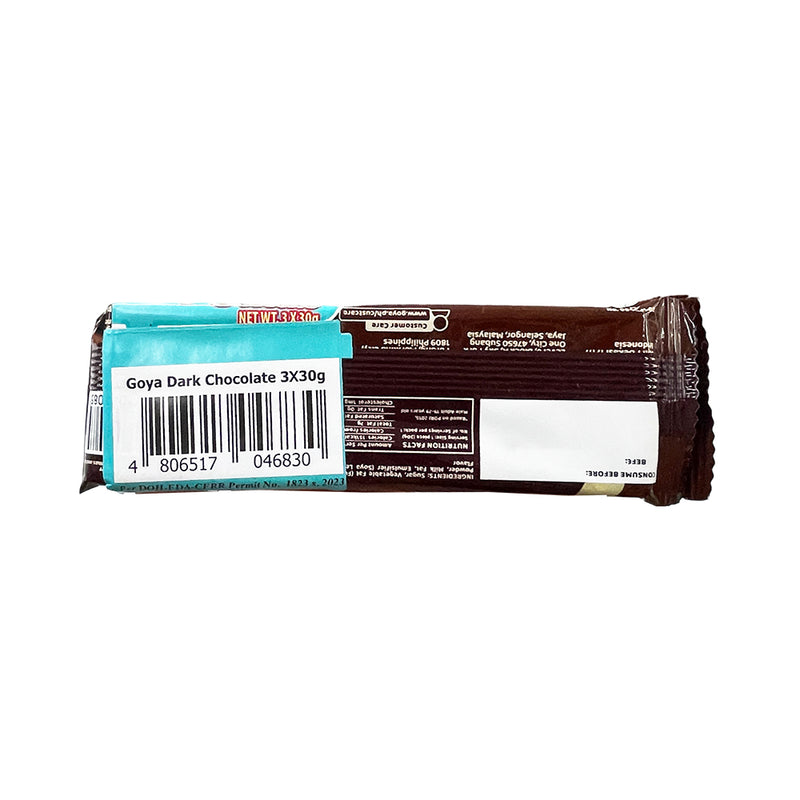 Goya Bar Milk Chocolate Dark Chocolate 30g 2's + 1