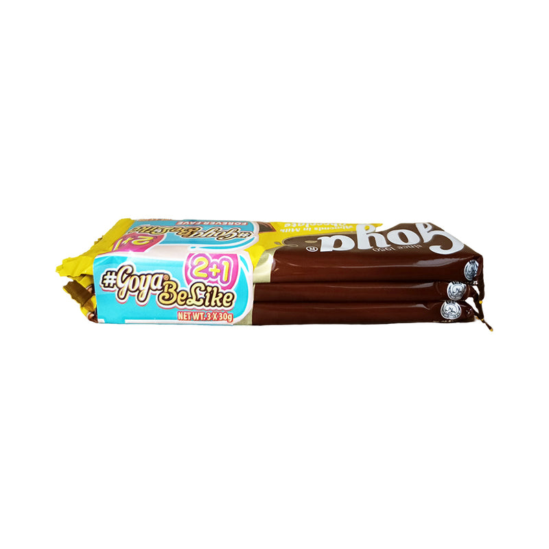 Goya Almonds In Milk Chocolate Bar 30g x 2's + 1