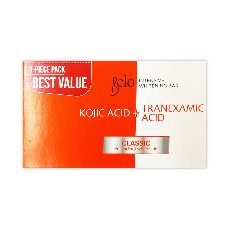 Belo Kojic Acid + Tranexamic Acid Whitening Bar 65g x 3's